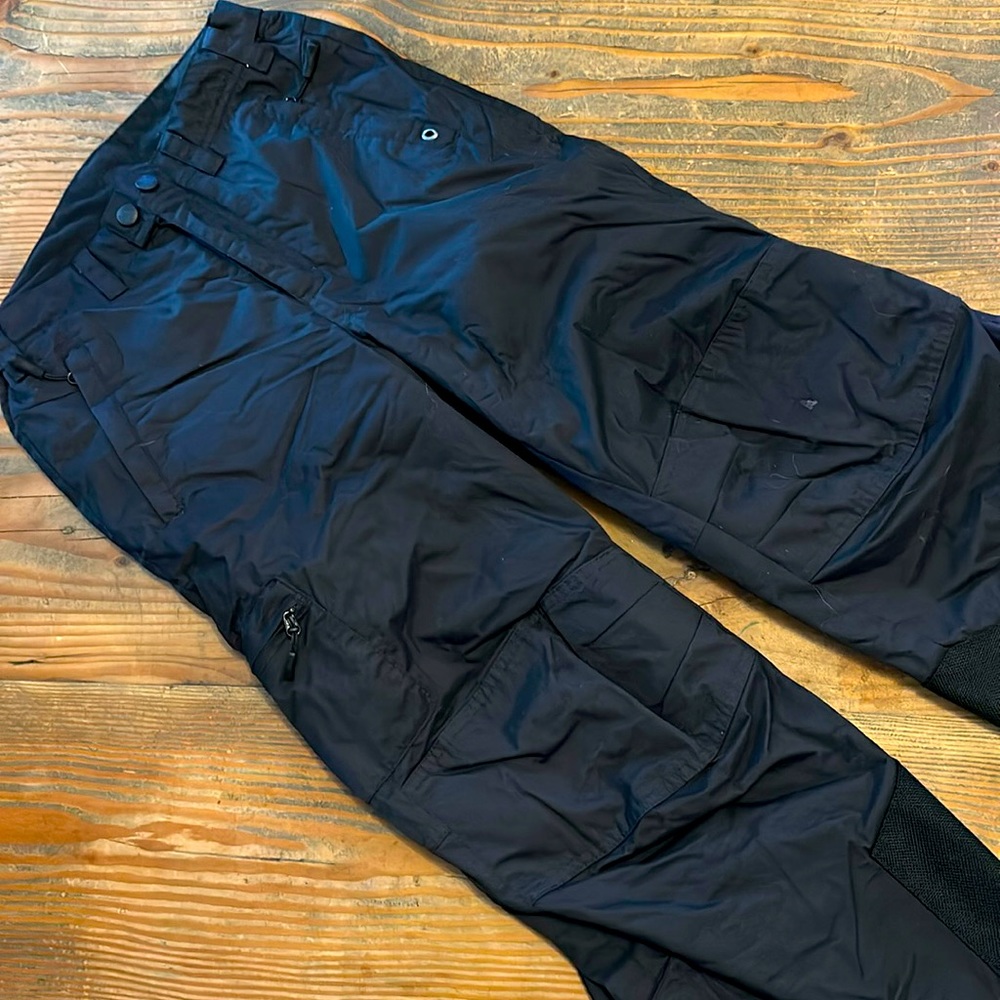 REI Girls Insulated Ski Pant Size 8 black snow snowboarding